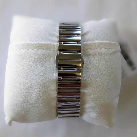 Movado Bold Women’s Silver Rose Gold Dial Silver Bracelet Watch 3600590 - Picture 2 of 5